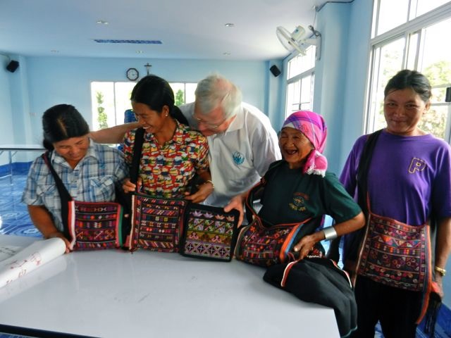 Good Shepherd Sisters - Chiang Rai the "bag ladies" with Bill Taylor