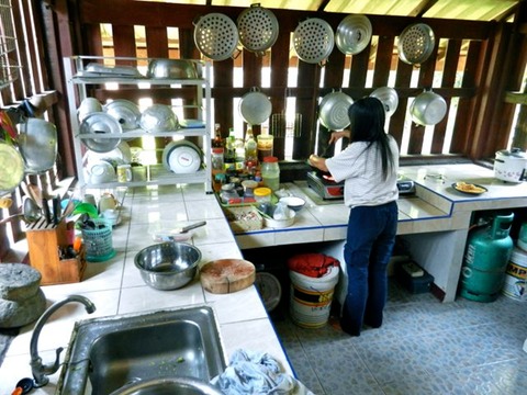 Baan Saan Rak - Jit preparing lunch