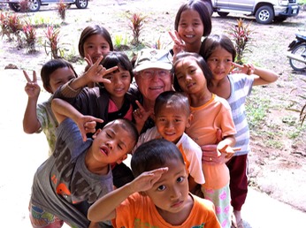 Peace Children’s Home - Bill Taylor with children