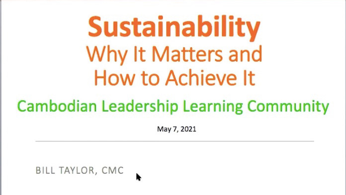 Video featuring Bill Taylor - Sustainability